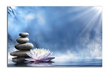 Obraz Stone Pyramid and flower zs24893